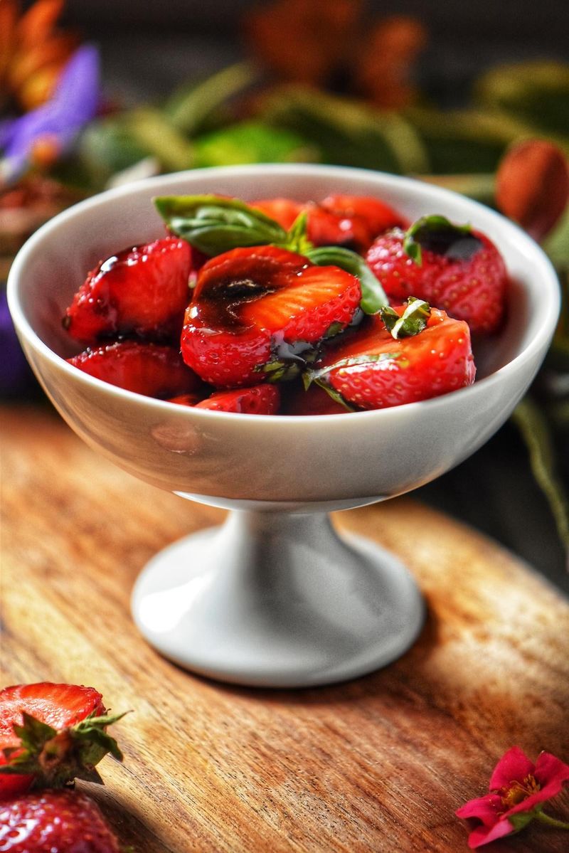 Strawberries with Balsamic and Black Pepper
