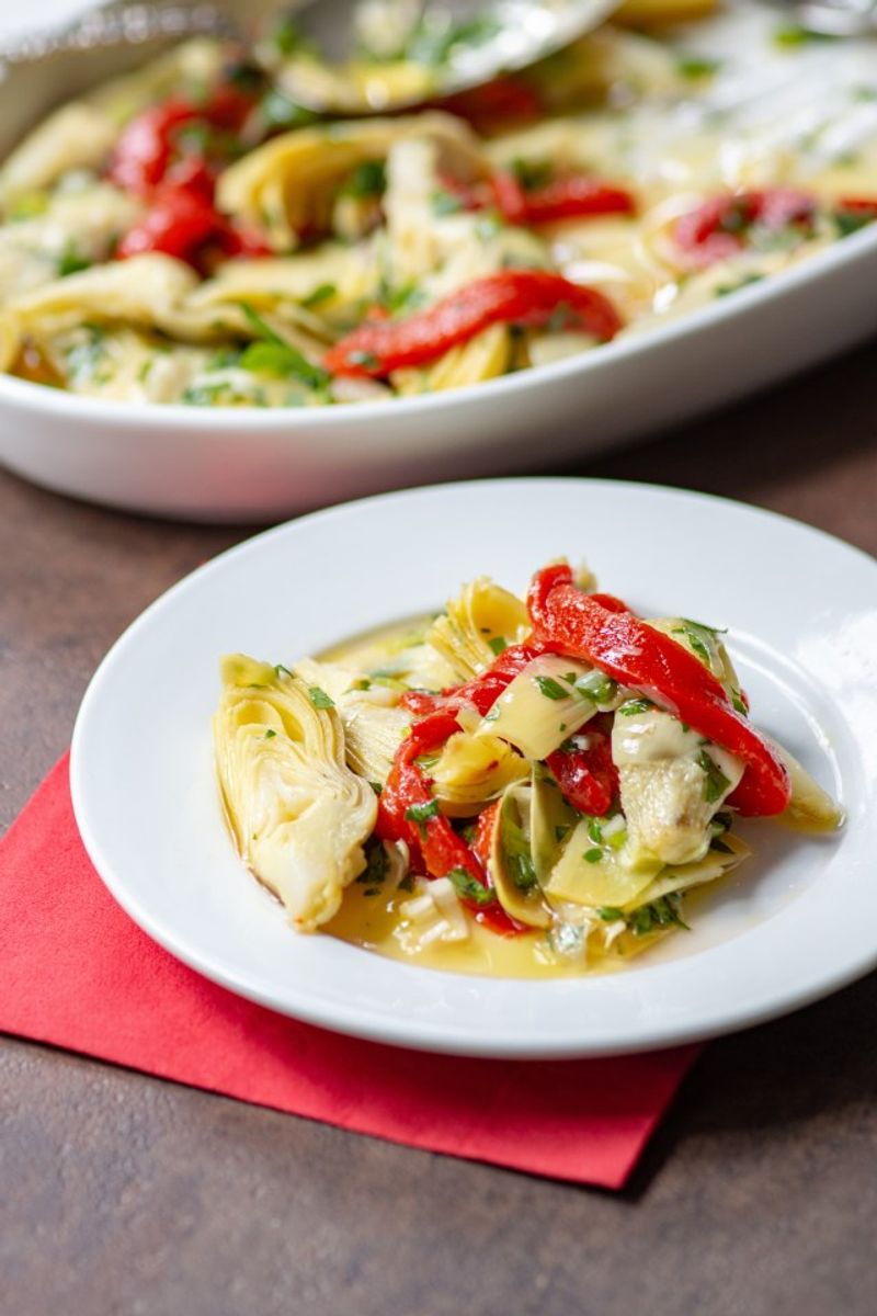 Antipasto Stuffed Artichoke Hearts