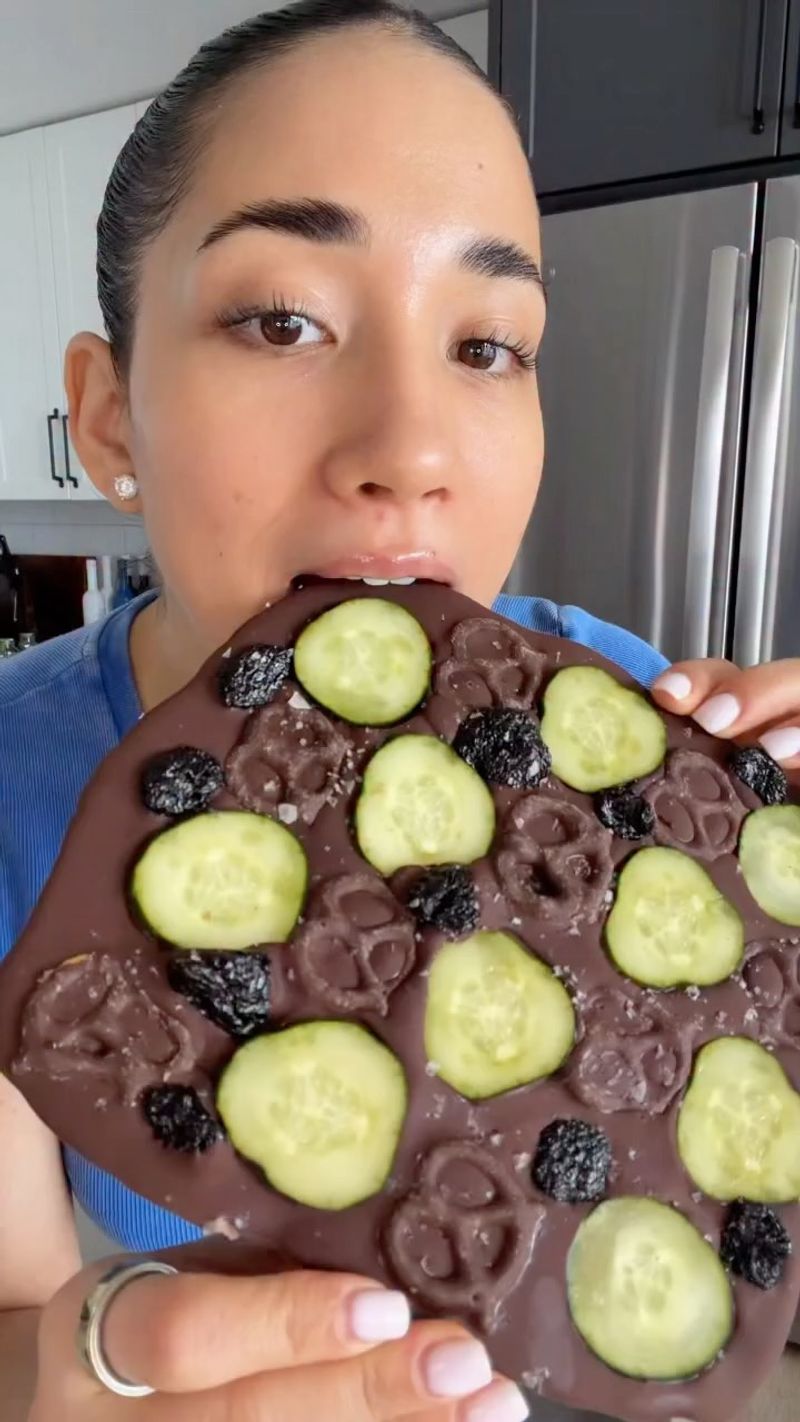Pickle Chocolate Bark