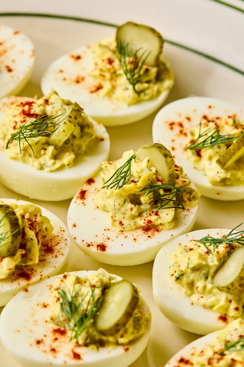 Pickle Deviled Eggs