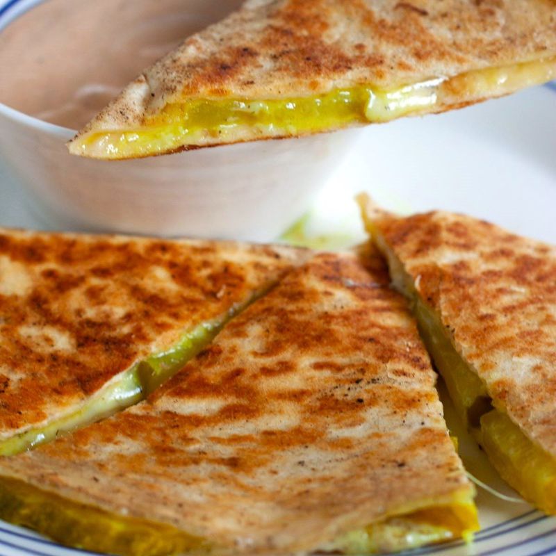 Pickle Grilled Cheese Quesadilla