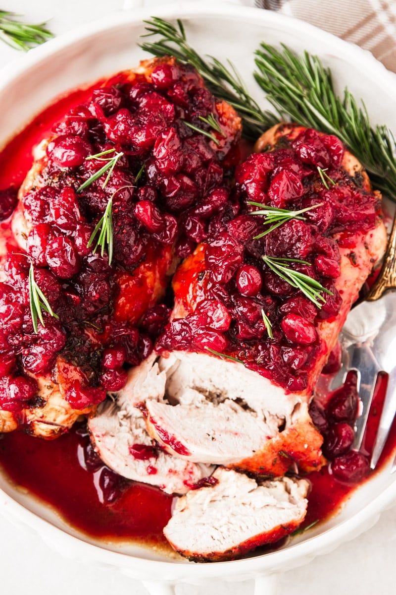 Cranberry Chutney with Roast Turkey