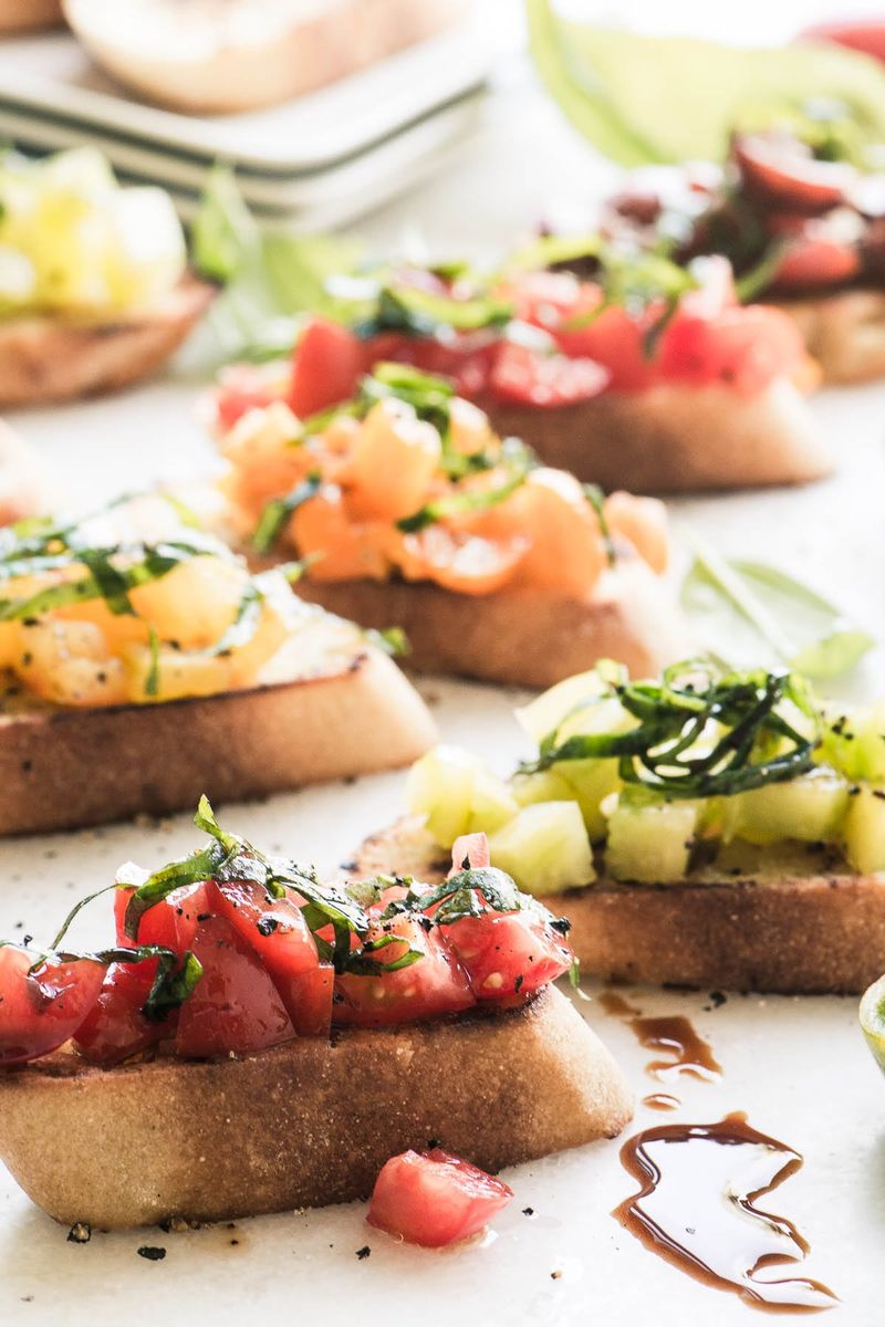 Bruschetta with Heirloom Tomatoes