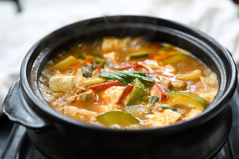 Korean Doenjang Jjigae - Fermented Soybean Paste Stew