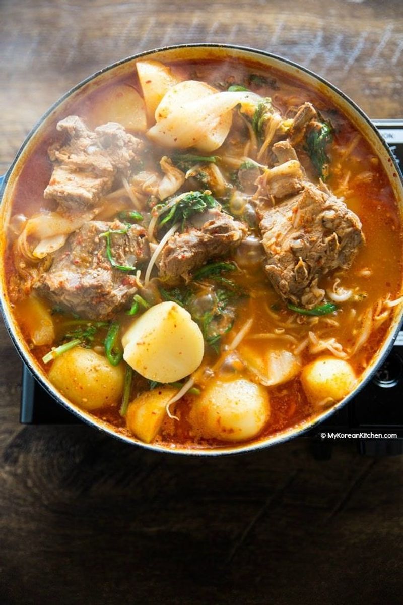 Gamja-tang: Korean Pork Spine and Potato Stew