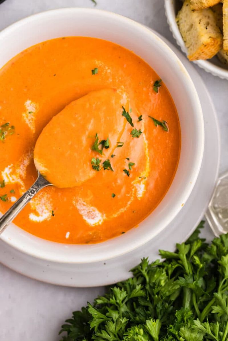 Roasted Red Pepper and Tomato Soup