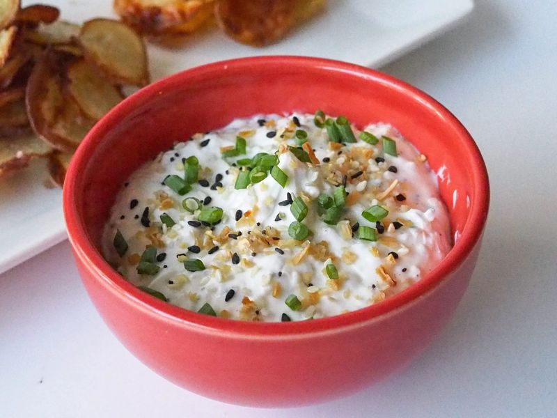 Greek Yogurt and Everything Bagel Seasoning