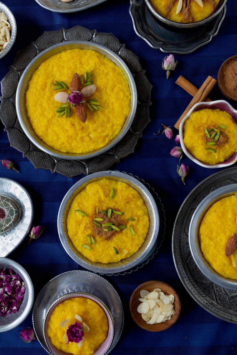 Saffron Rice Pudding - Iran