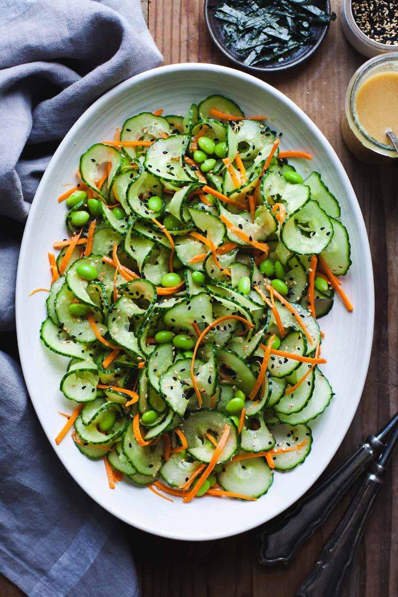 Cucumber Noodle and Sesame Salad