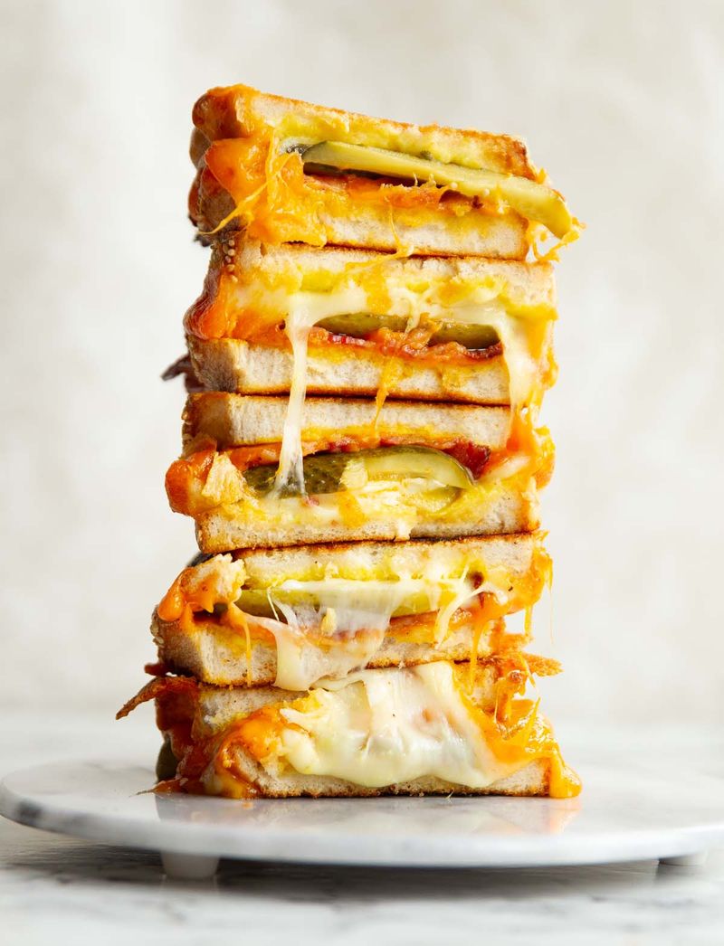 Pickle Brine Grilled Cheese
