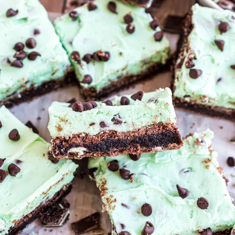 Mint Chocolate Chip Brownies