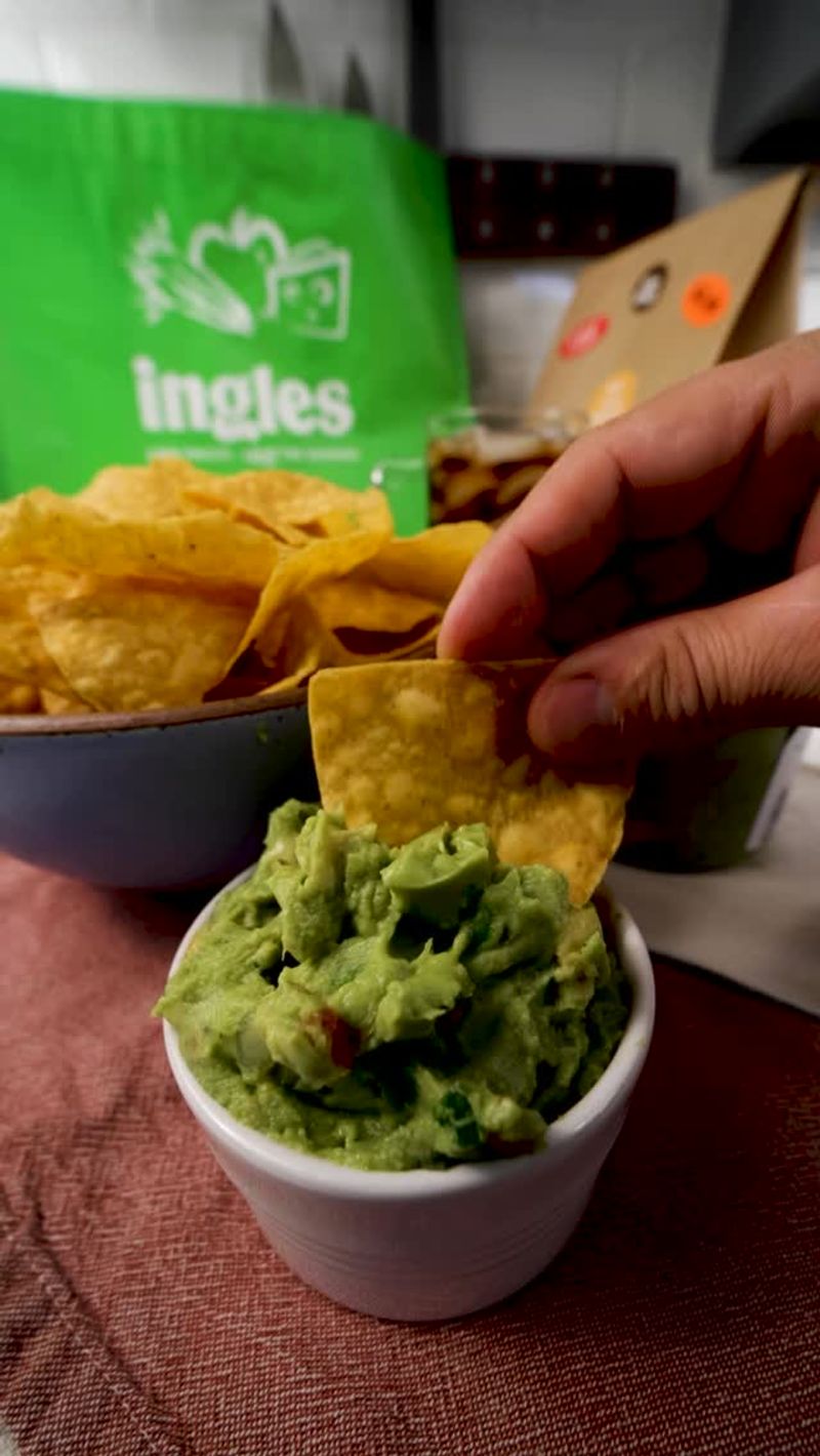 Tortilla Chips with Guacamole and Salsa