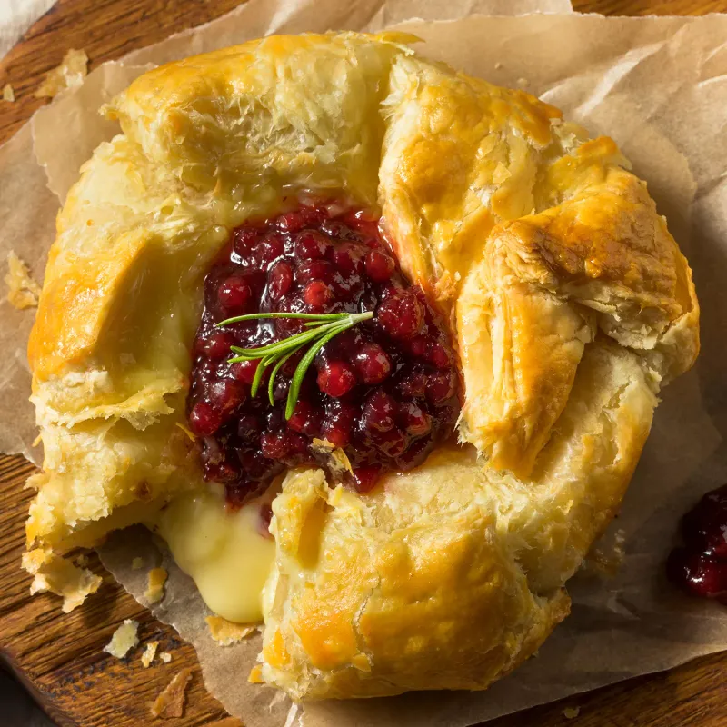 Brie En Croute with Jam