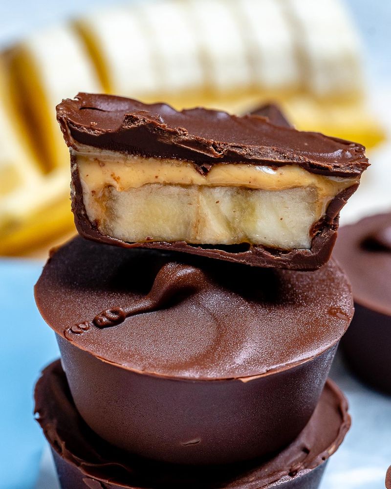 Peanut Butter Banana Frozen Cups