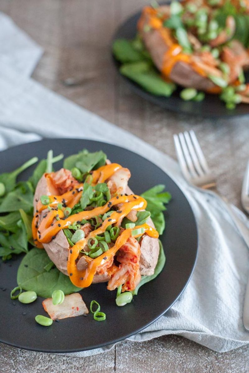 Kimchi and Sesame Oil