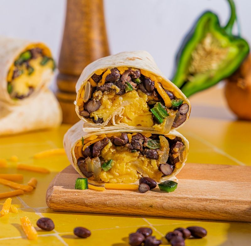 Bean and Cheese Breakfast Burrito