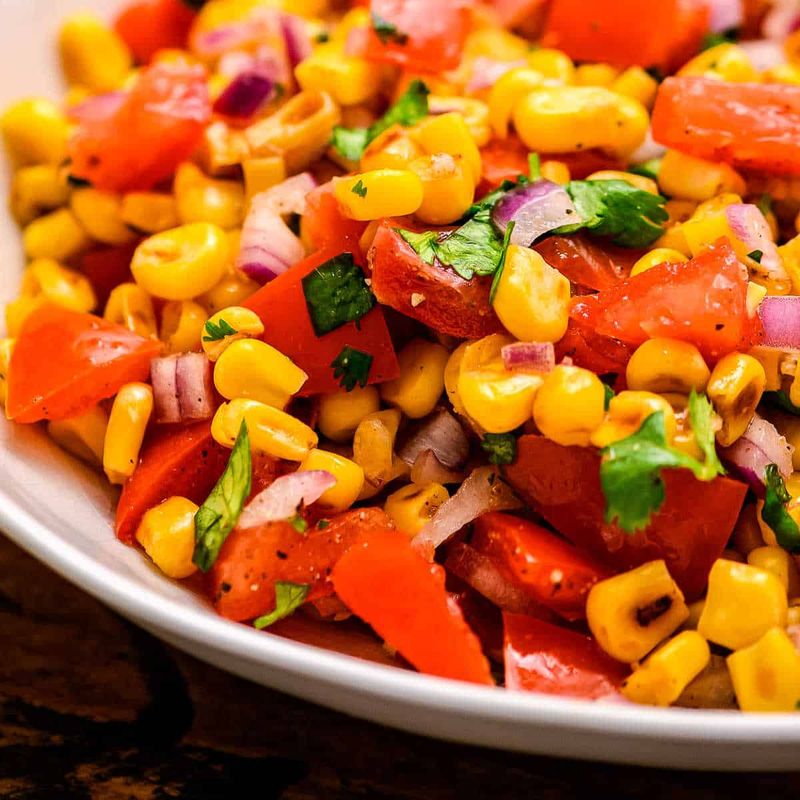 Sweetcorn and Tomato Salsa Tacos