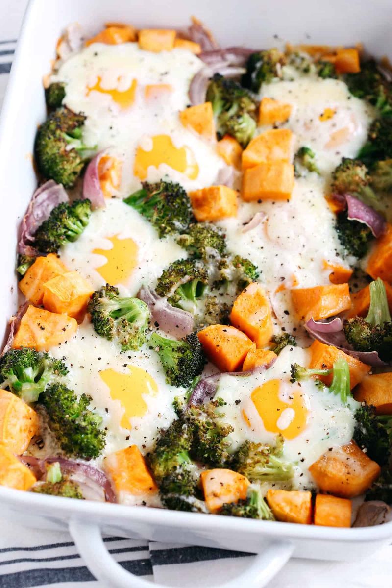 Roasted Vegetable Baked Eggs