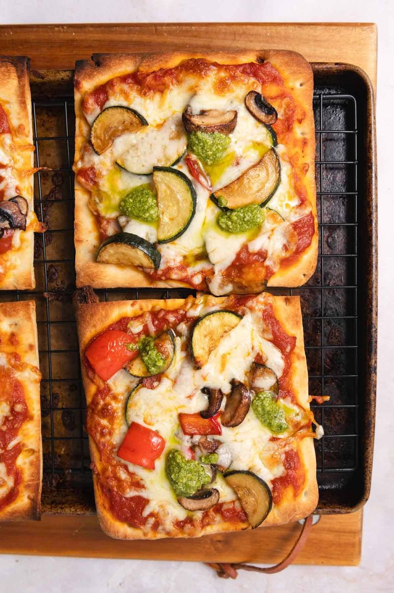 Vegetable Flatbread Pizza