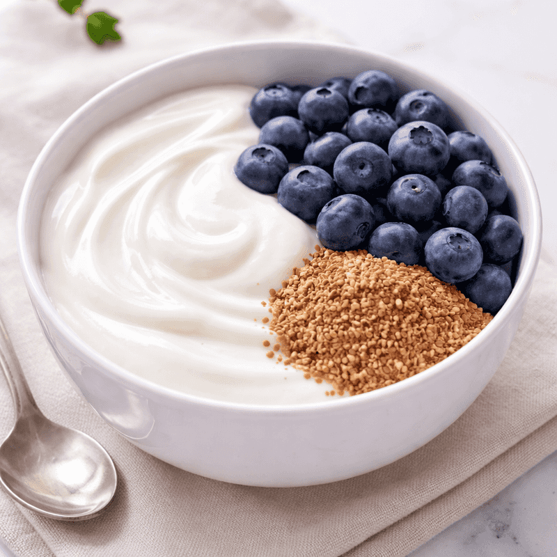 Yogurt Paired With Flaxseeds