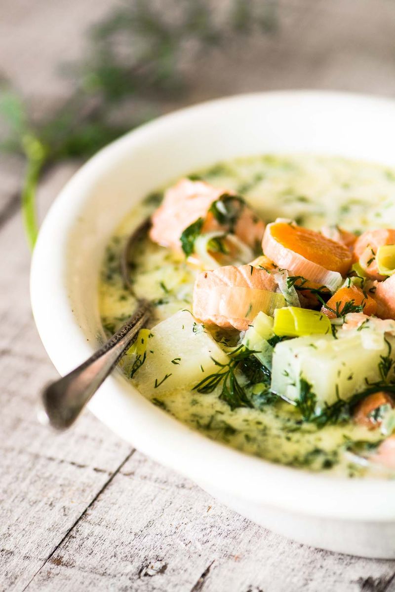 Finnish Lohikeitto (Salmon Soup)