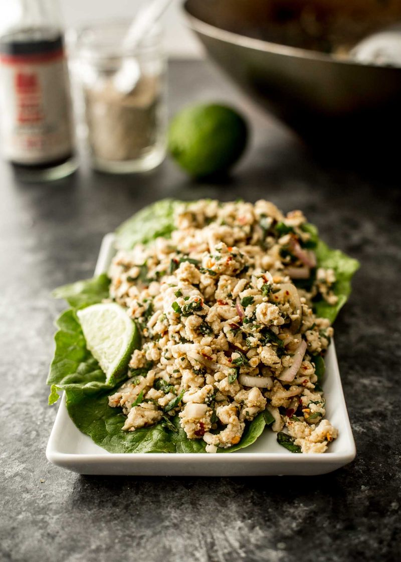 Thai Larb Gai (Minced Chicken Salad)