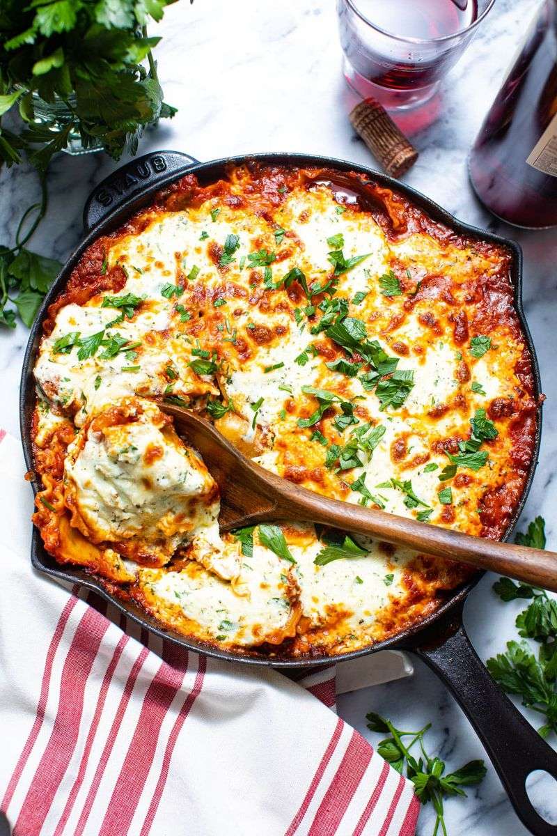 Lazy Skillet Lasagna