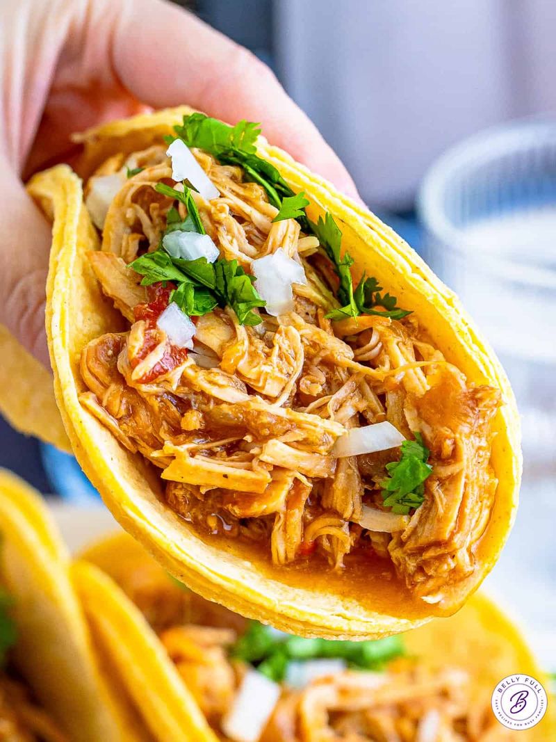 Slow Cooker Pulled Chicken Tacos