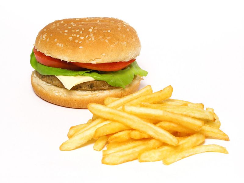 Fast Food Burgers and Fries