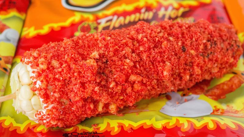Flamin Hot Cheeto Elotes