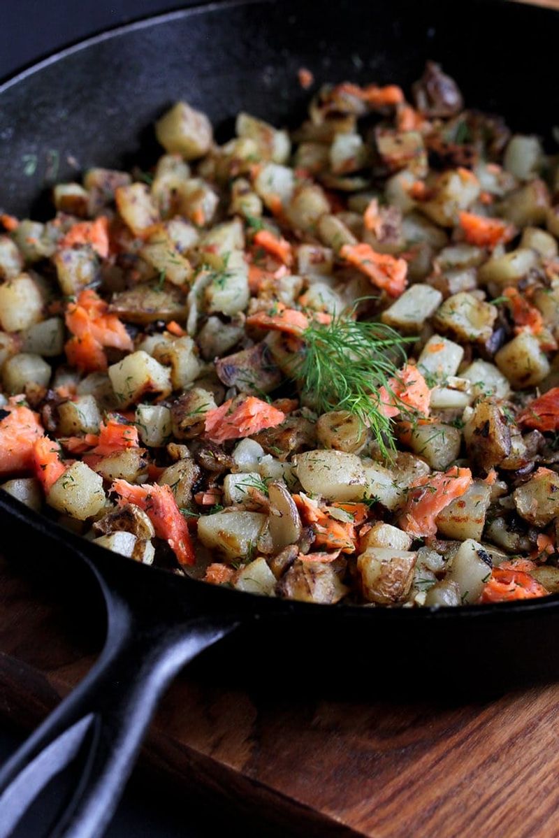 Roasted Salmon Hash