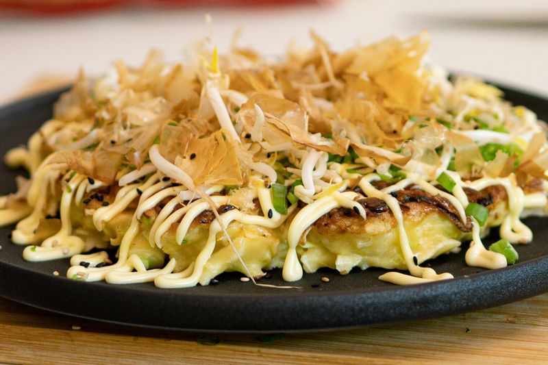 Okonomiyaki (Japanese Savory Pancake)