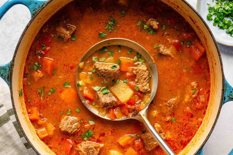 Hungarian Goulash Soup (Gulyas)