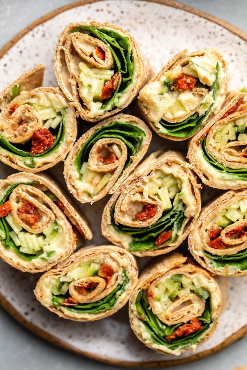 Veggie Hummus Roll-Ups