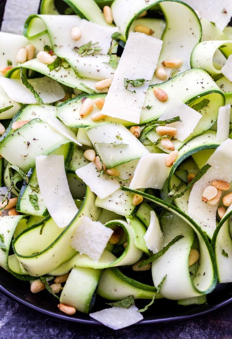 Zucchini Ribbon Salad with Lemon and Parmesan