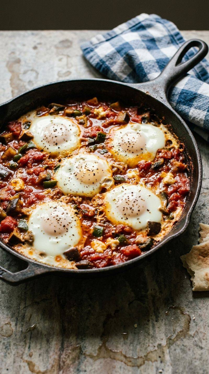 One-Pan Sweetcorn and Tomato Shakshuka