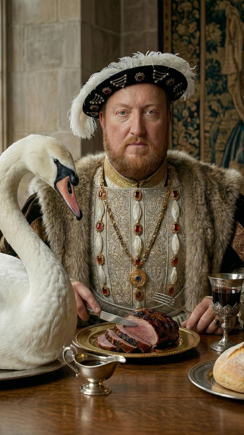 Spit-Roasted Swan