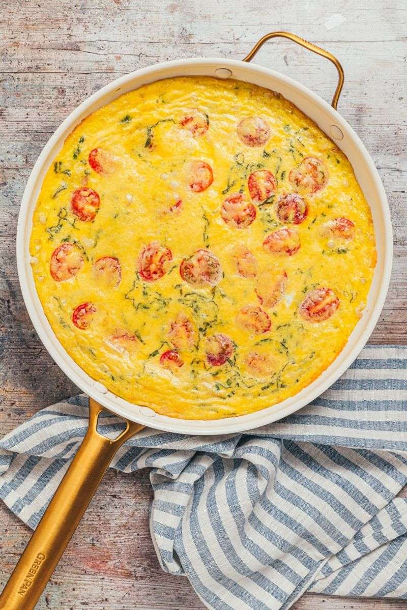 Tomato, Courgette, and Sweetcorn Frittata