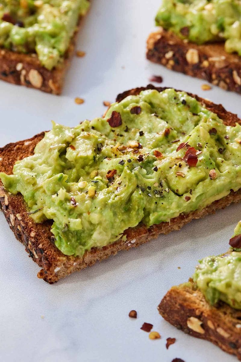 Mashed Avocado with Chili Flakes
