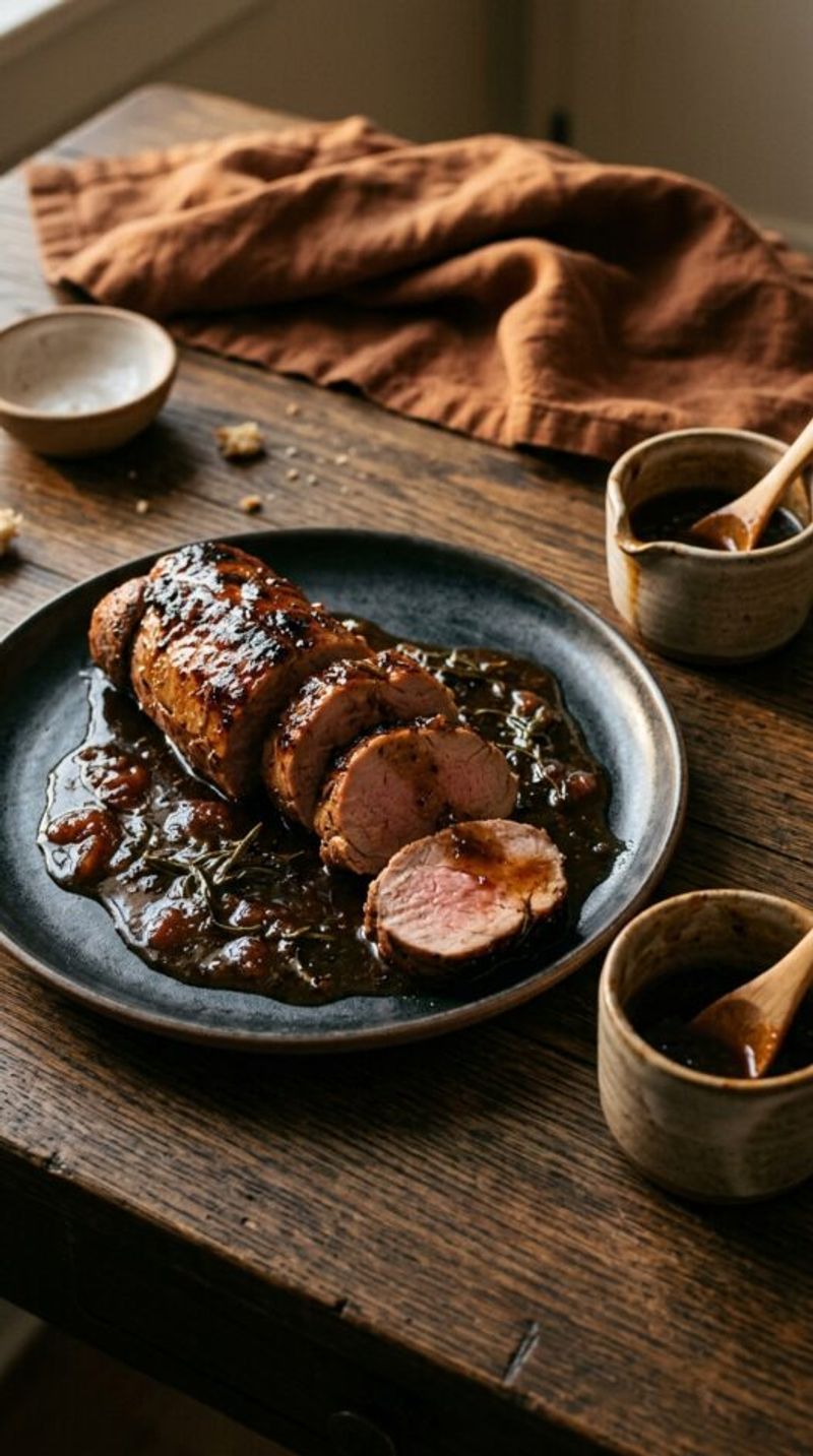 Apricot Jam Glazed Pork Tenderloin
