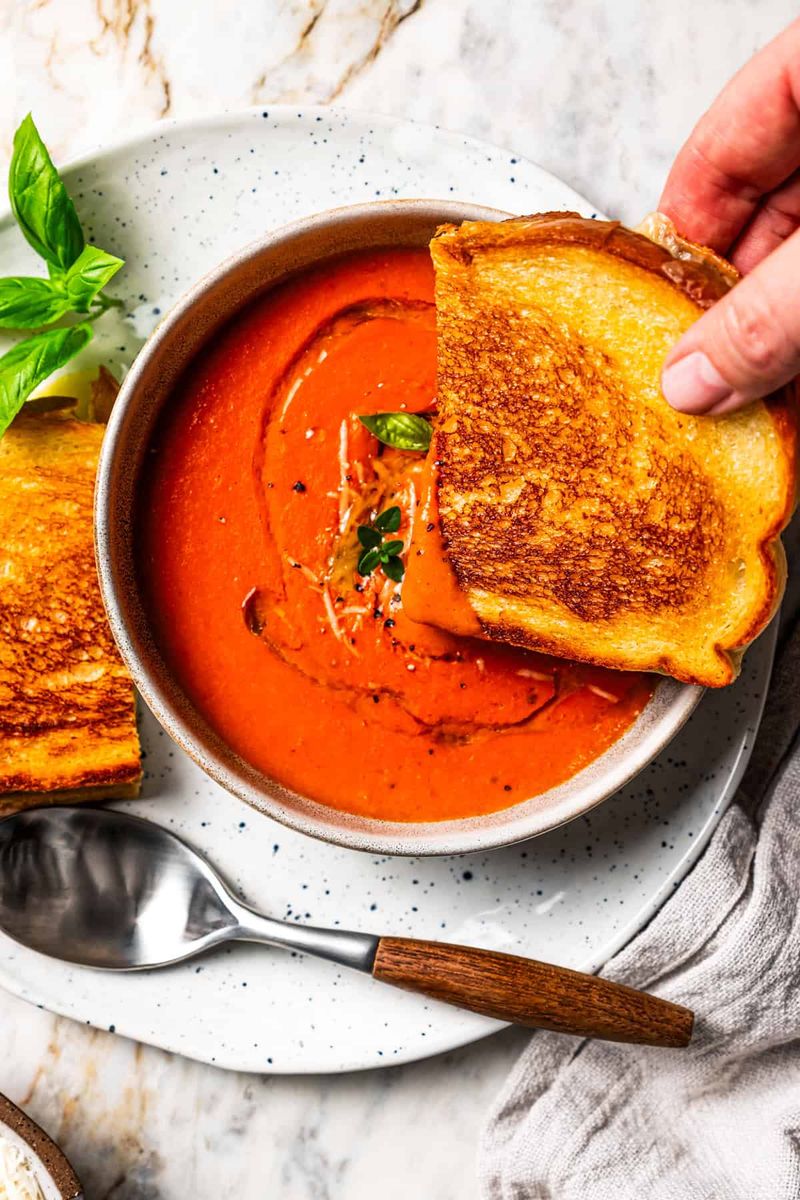 Grilled Cheese and Tomato Soup