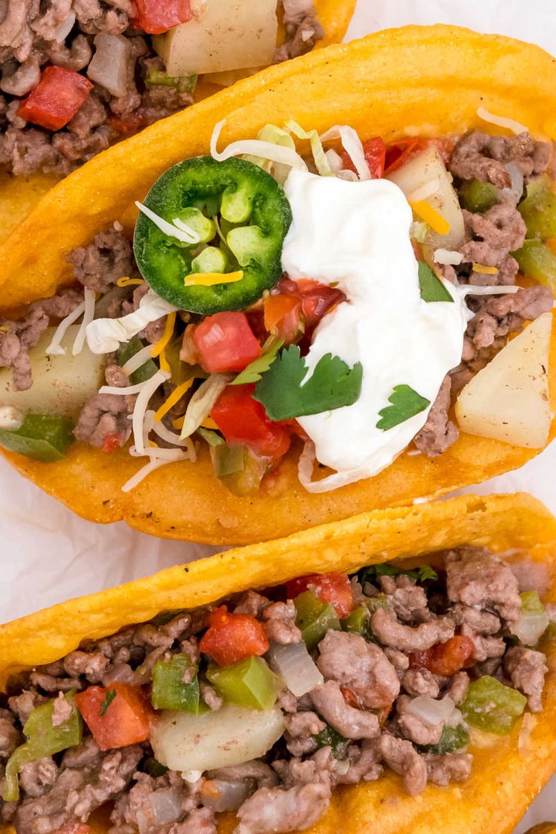 Beef Picadillo Tacos