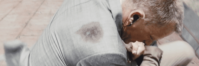 Bond Surviving Multiple Gunshot Wounds With Barely a Scratch in Skyfall