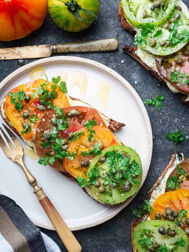 Heirloom Tomato and Avocado Toast