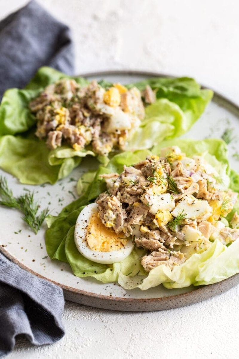 Tuna Salad Lettuce Wraps