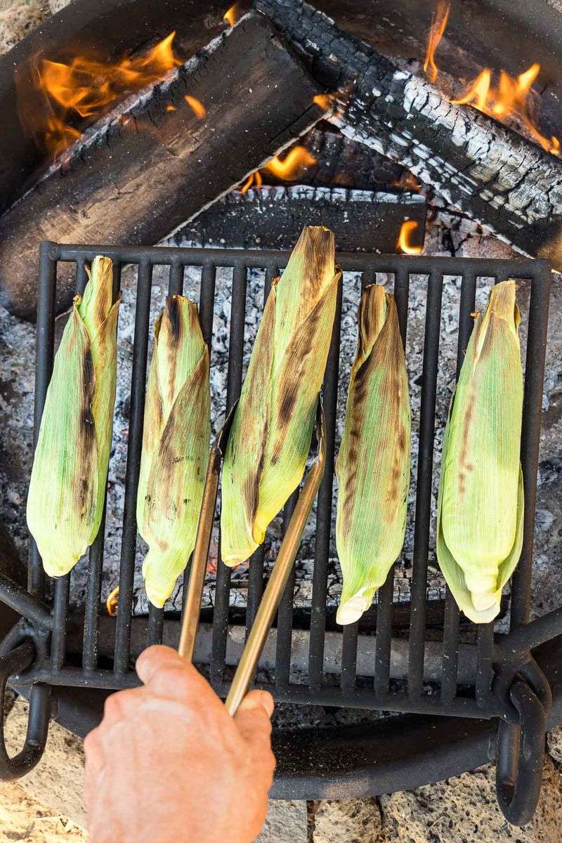 Campfire Grilled Corn on the Cob