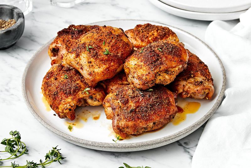 Whole Roasted Chicken Thighs