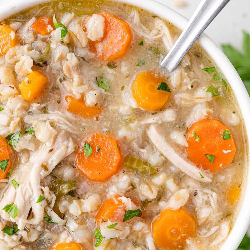 Chicken and Vegetable Soup with Barley