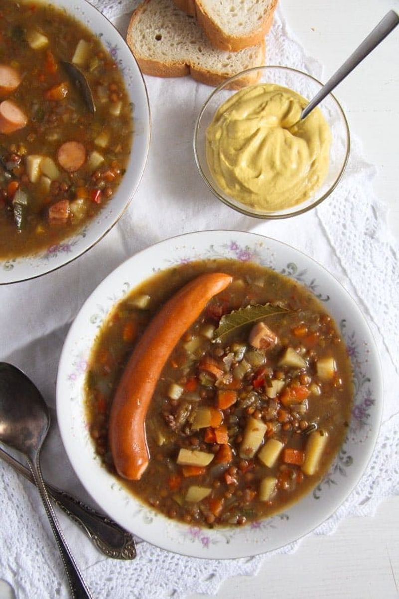 German Linsensuppe