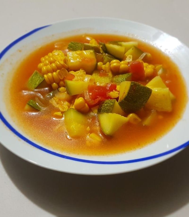 Mexican Calabacitas en Caldo (Zucchini in Broth)